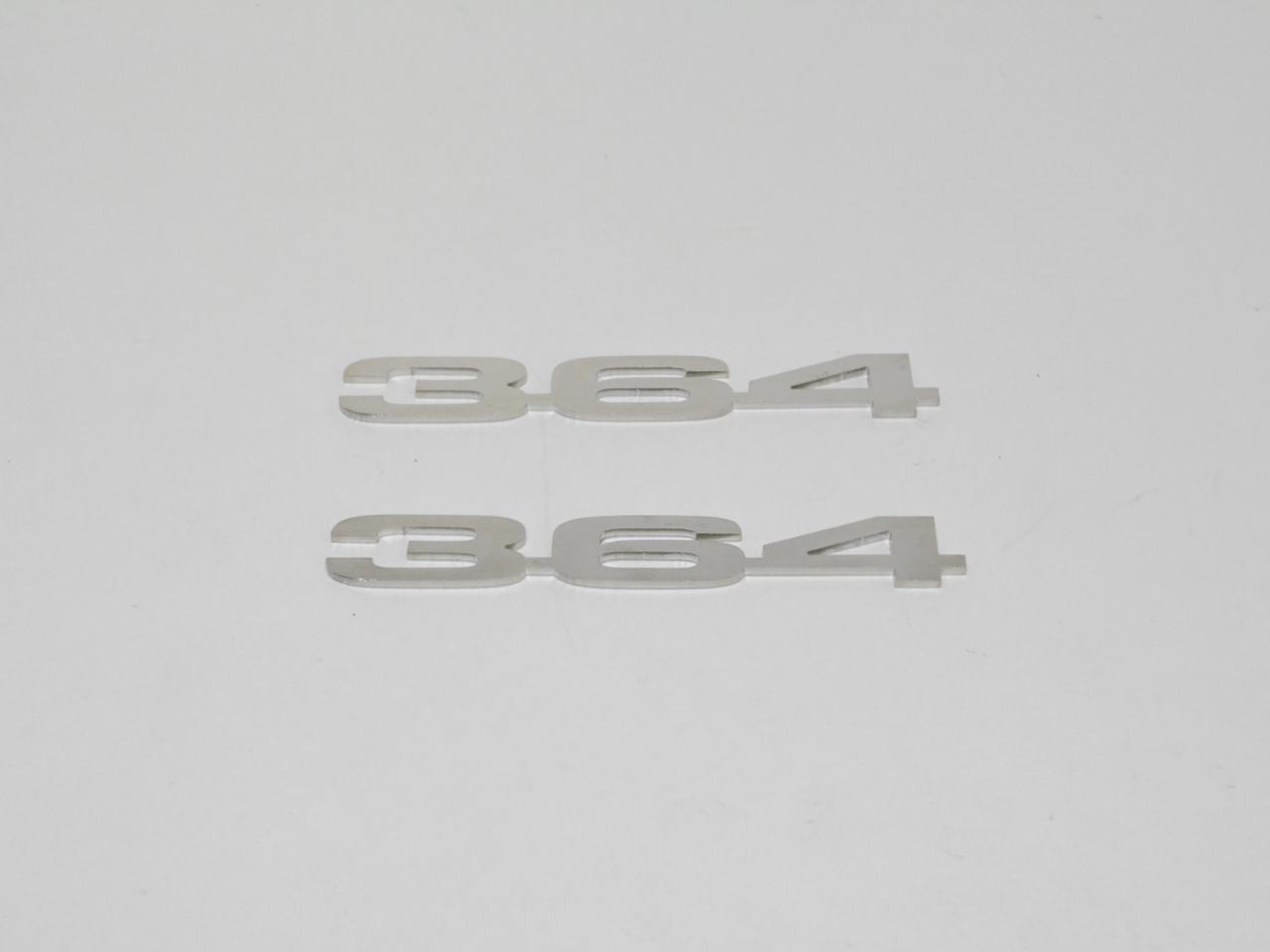 Chrome 364 Engine ID Fender Hood Scoop & Trunk Emblems – Fits Ford, GM, Mopar