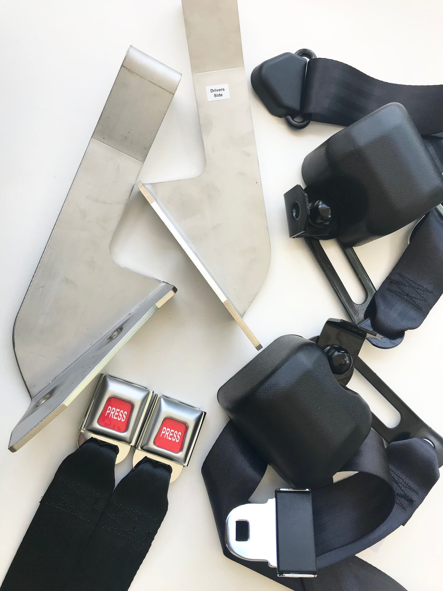 AU Compliant 1968-72 Chevelle Convertible Front 3-Point Seat Belts