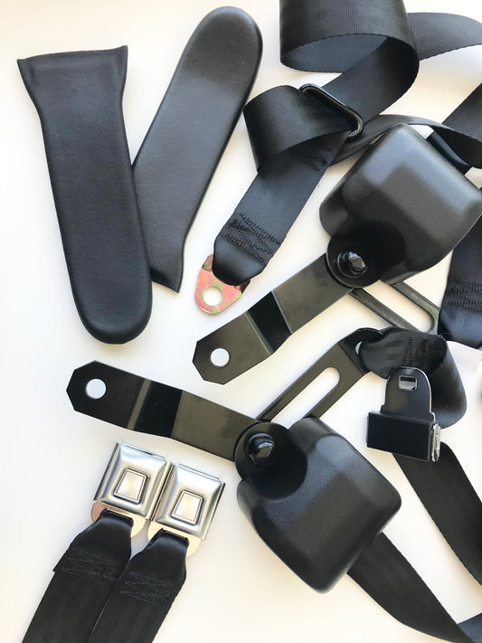 Duster (Hardtop) Front 3-Point Seat Belts for Bench Seats