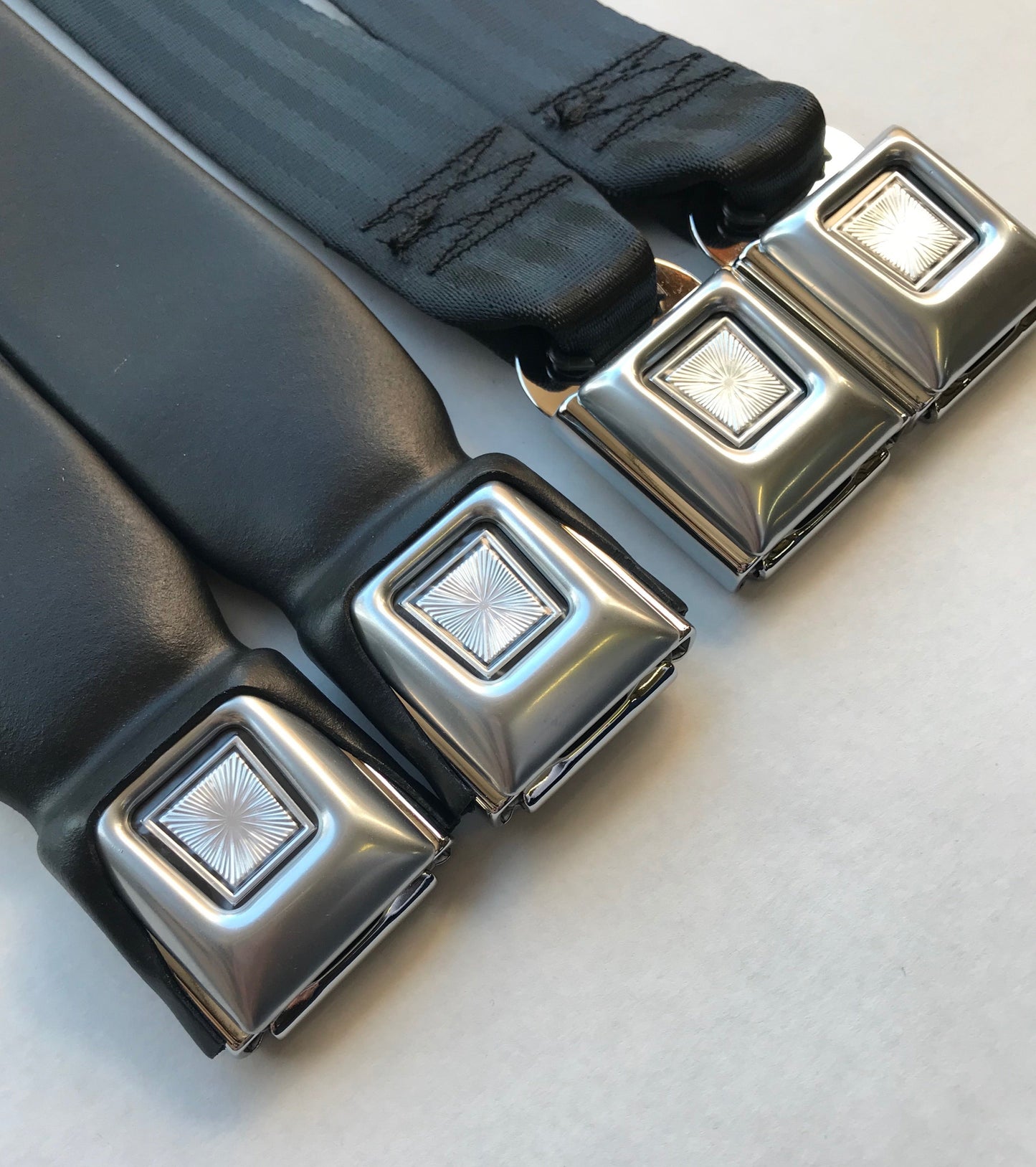 1968-72 Oldsmobile Cutlass Convertible Front 3-Point Seat Belts