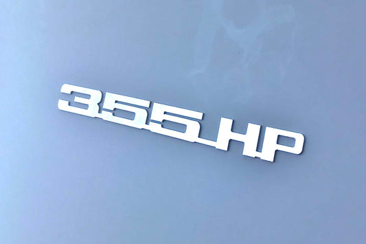 Horsepower Emblem - 355 HP