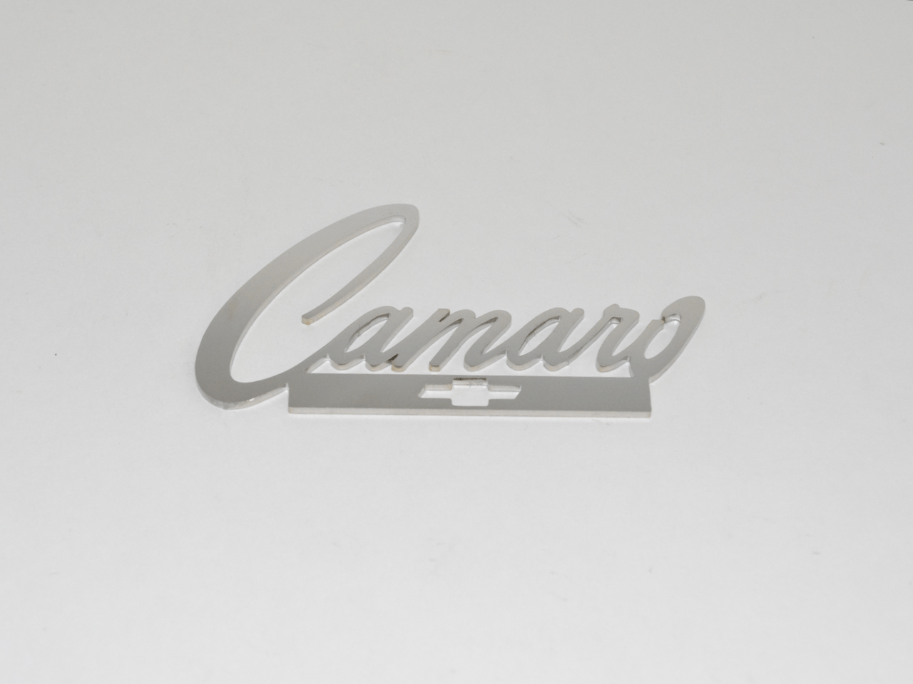 Script Camaro With Bowtie Emblem; - MorrisClassic.com, emblem